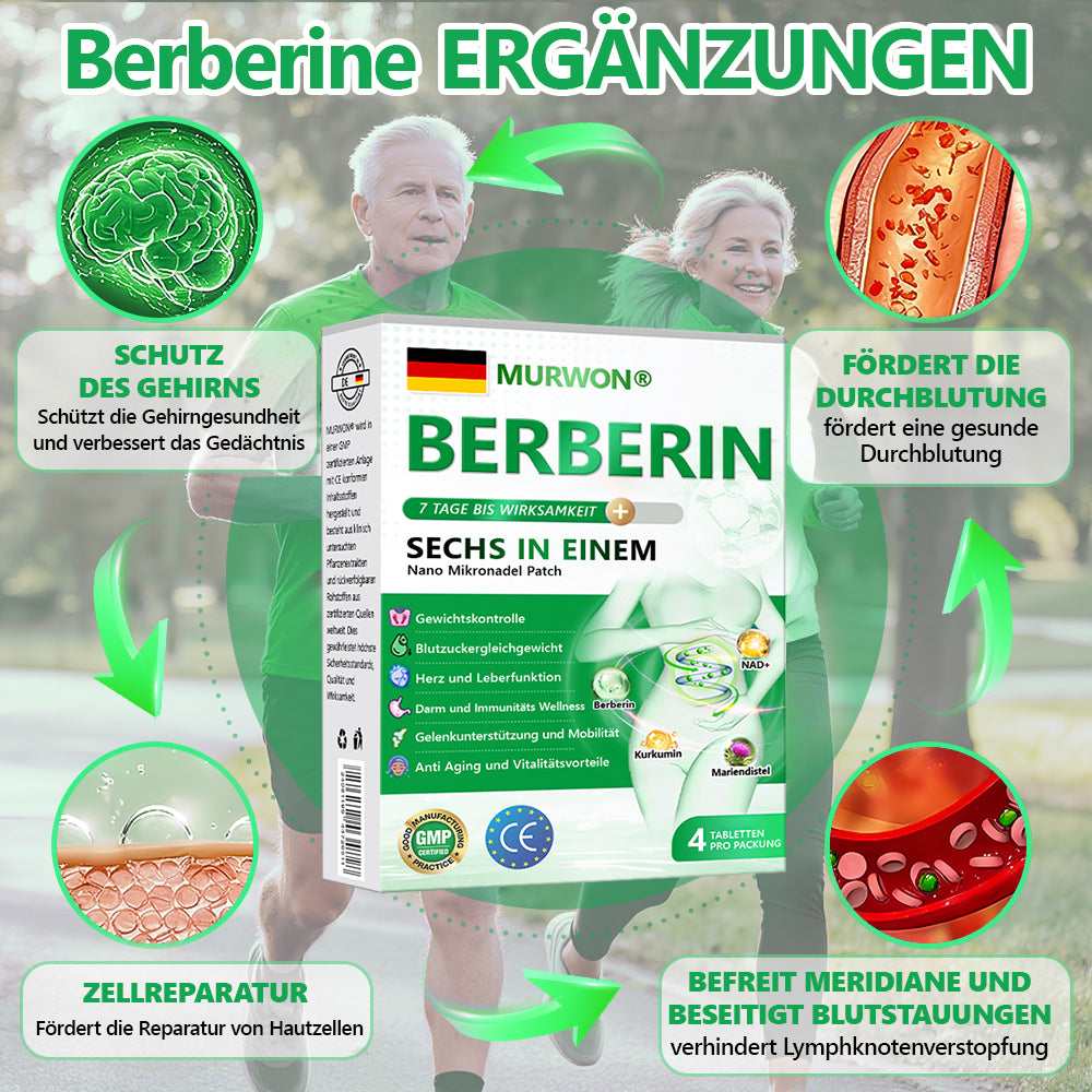 30 % zusätzlicher Rabatt auf reduzierte Artikel! | Offizieller Shop | Murwon® 6-in-1 Nano-Mikronadel-Patch Fit & Vital mit NAD+ und Berberin (einmal täglich, sichtbare Veränderungen in 7 Tagen)